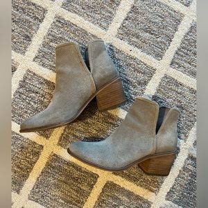 BP Gray Suede Booties